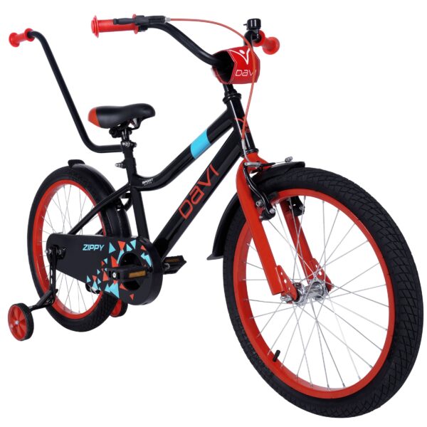 detský bicykel davi zippy 20", 110 130 cm, 1 prevod, Čierna farba